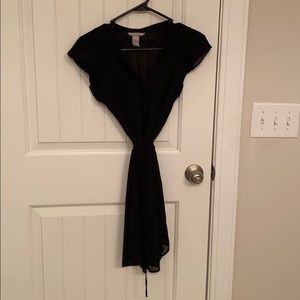 Black H&M pleated dress